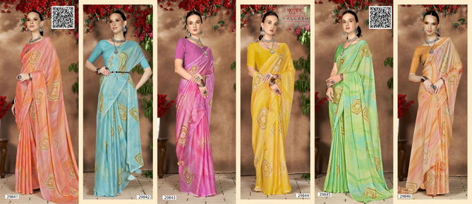 Tamia By Vallabhi Shibori Chiffon Printed Sarees Wholesale Market In Surat